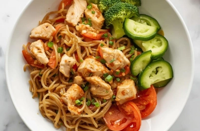 Power Glass Chicken Noodles